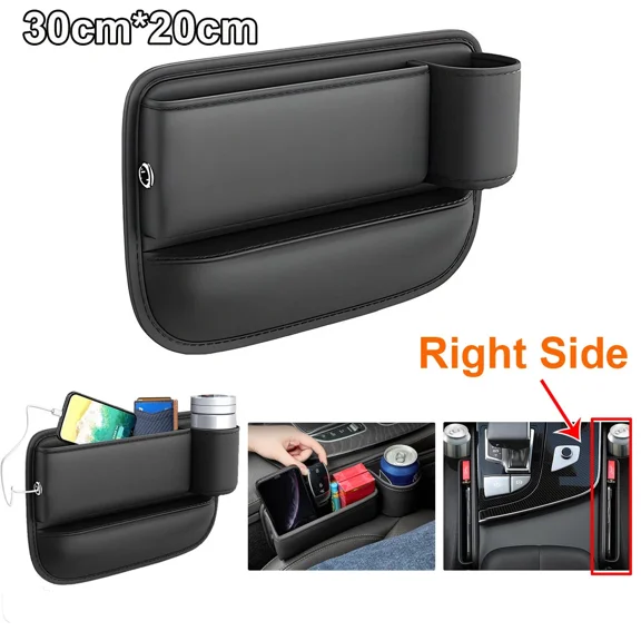 ELARA- Car Accessories Seat Gap Filler Storage Box Phone Holder Organizer Right Side Us
