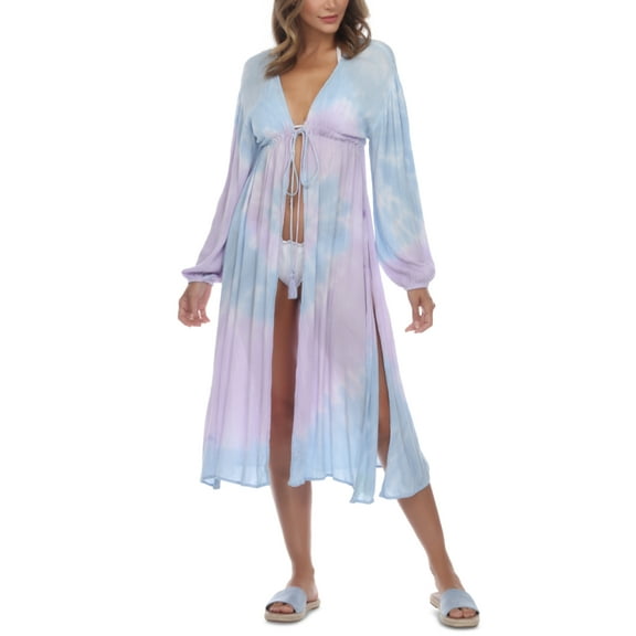 Raviya Tie-Front Midi Cover-Up Dress Women's Swimsuit