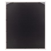 Gallery Solutions White Picture Frame Double White Mat Airfloat Wall Display 20 x 24 For 16x20 Photo 1-pack