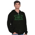 thumbnail image 5 of Made in Ireland Irish Pride St Pattys Zip Up Hoodie Men's Women's Brisco Brands S, 5 of 6