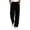 Black-pants, variant on Aezemi Womens Corduroy Straight Leg Pants Winter Elastic Waist Comfy Outdoor Fashion Pants Pull on Fall Casual Workout Trousers with Pockets M