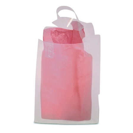 Plastic Bags With Handles 16 X 12 Clear Frosted 3 Mil Thick Plastic Bags With Handles 16 X 12 Clear Frosted 3 Mil Thick