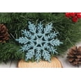 thumbnail image 4 of THONZER 32pcs Glitter Snowflake Ornament 4 Inch for Christmas Tree Decoration, 4 of 4