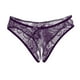 thumbnail image 2 of Bragas con espalda en T eróticas para mujer Púrpura, 2 of 9