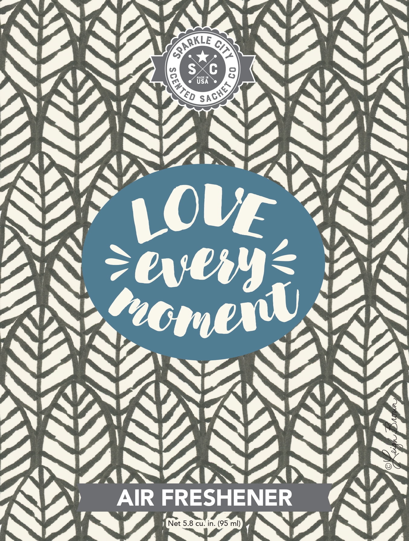 (2 pack) Sparkle City Scented Sachet 2 Pack, Love Every Moment