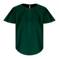 thumbnail image 5 of Tops for Women Casual T Shirt Solid Color Round Neck Short Sleeve Pullover Blouse Tops, 5 of 8