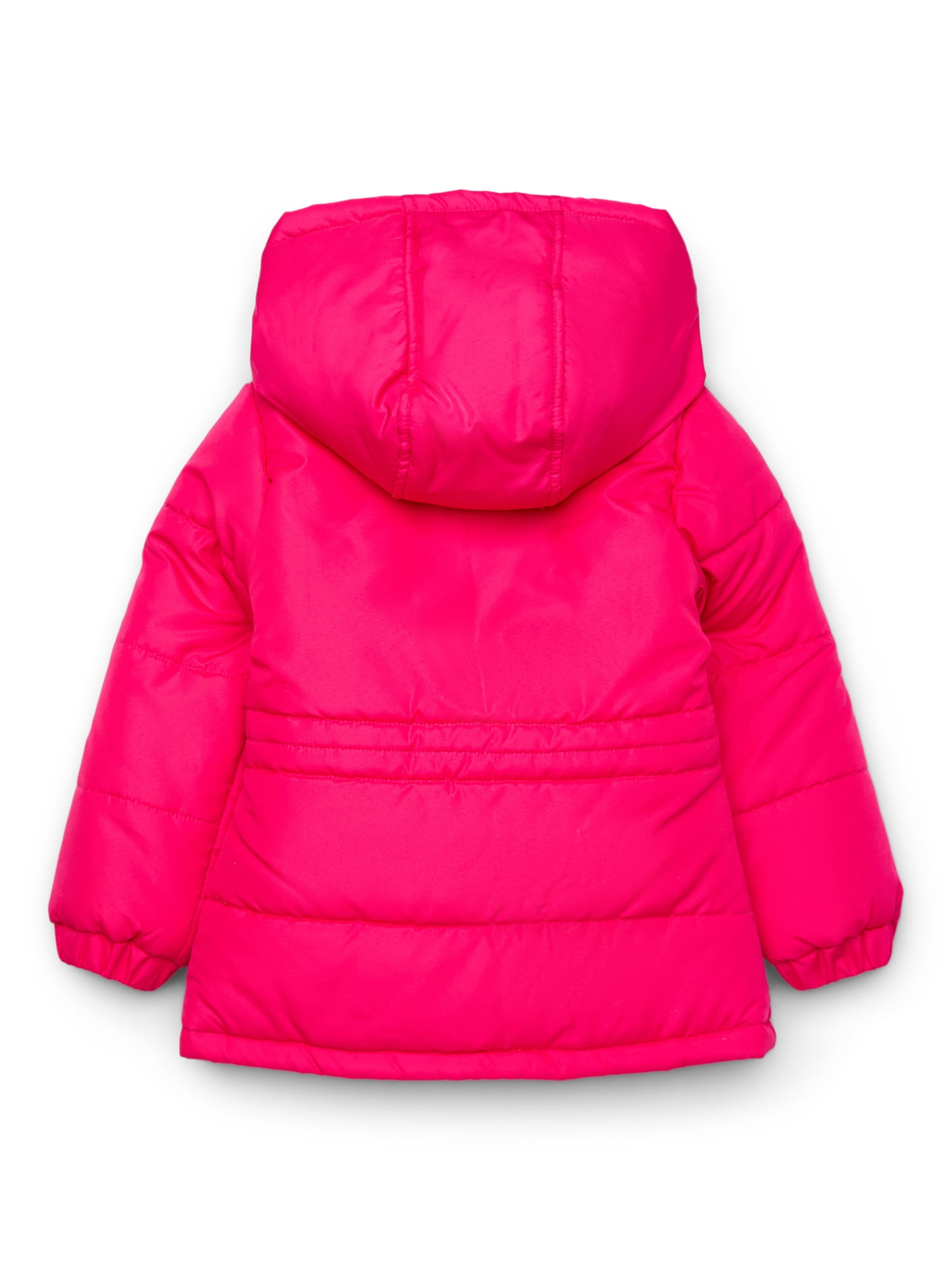 Weather Tamer Girls’ Puffer Jacket with Hood, Sizes 4-16