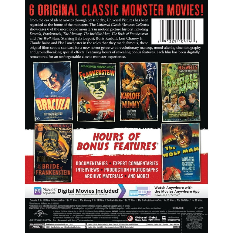 Universal Monsters Collection: Dracula, Mummy, Frankenstein