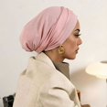 thumbnail image 4 of Headbands for Women Stretchy Turban Undercap Soft Daily Head Wrap Bandanas for Women Pink, 4 of 4