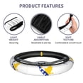 thumbnail image 5 of 15 Inch Elastic Steering Wheel Cover Bosnian Flag Map Steering Wheel Cover Universal Neoprene Steering Wheel Covers Protector, 5 of 6