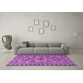 thumbnail image 3 of Ahgly Company Indoor Square Persian Purple Traditional Area Rugs, 4' Square, 3 of 4