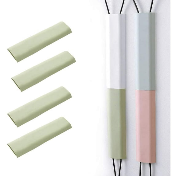 Cable Concealer White Adhesive Hides TV Cords 4X 11 inch White Cable Raceways Can Be Fit Together to Any Length for Home Theater, TV and Office