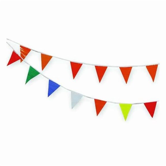 Cortina Safety Products Pennants, Vinyl, Multicolor, 60 ft. 03-403-60
