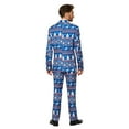thumbnail image 2 of Suitmeister Christmas Blue Nordic Men's Suit, 2 of 2
