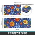thumbnail image 7 of Pioneer Flower Floral Print Pattern Kitchen Rugs Sets Of 2,Anti Fatigue Kitchen Mat Rugs Non Slip Washable,Decorative Kitchen Floor Mats for Kitchen,Sink,Laundry,17"x30"+17"x47", 7 of 7