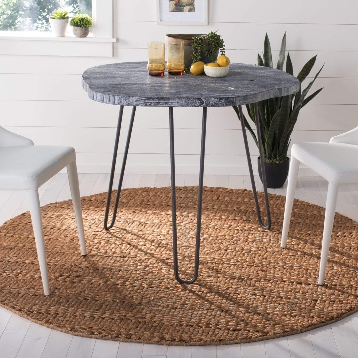 SAFAVIEH Natural Fiber Henrika Braided Runner Rug, Gold, 2'3" x 6'
