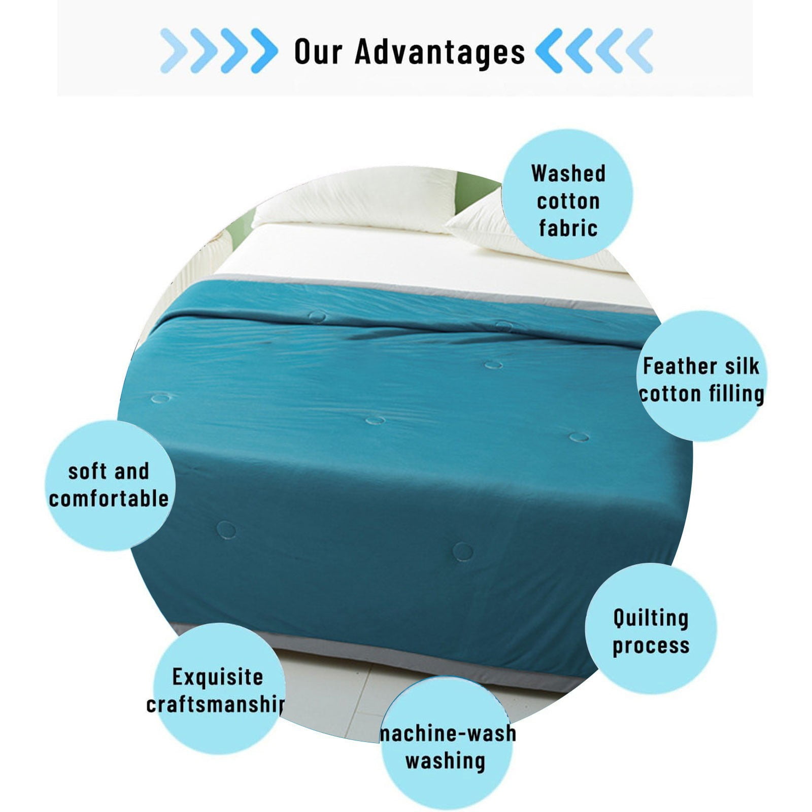 Duvet Cover Set 100% Extra Long Staple Cotton 600 Thread Count Silky Sateen Smooth Luxury Soft Breathable Durable Hotel Quality Bedding, ( Queen 78.74"x59.06")