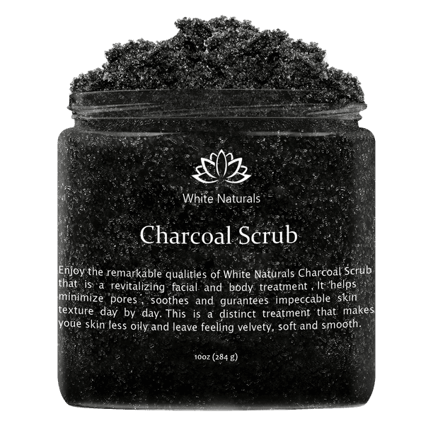 Activated Charcoal Scrub By White Naturals Facial&Body scrub,Reduces Wrinkles,Blackheads&Acne