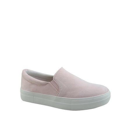 

Hike Women s Flat Slip On Double Layer Foam Padded Cushion Sock Fashion Sneakers Shoes (Baby Pink 10)