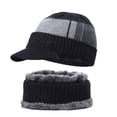 thumbnail image 6 of ZOELNIC  Men Winter Warm Hat Knit Beanie Fleece Lined Beanie with Brim Cap, 6 of 6
