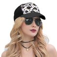 thumbnail image 5 of Xecao Daisies Flowers print unisex vintage washed baseball cap, a soft and adjustable hat perfect for any casual style., 5 of 5