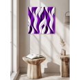 thumbnail image 5 of Wall Art Prints, Purple White Moire Framed Canvas Prints for Bedroom Living Room Bathroom Office, Modern Abstract Art Gallery Wrap Wall Art Poster for Gifts Home Decor 24"x24", 5 of 7