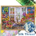 thumbnail image 2 of Kit Punto Cruz Florista Impreso Hilo Algodón Ecológico Bordado 11CT 100x72cm, 2 of 9