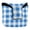 Blue Gingham Checker Pattern, variant on Haosy Blue Gingham Checker Pattern Golf Mallet Putter Cover Strong Magnetic Leather Golf Club Headcover Closure