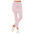 thumbnail image 5 of felwors Skirted Leggings for Women Tennis Golf Skorts Capris Gym Yoga Athletic Skirt with Leggings Stretchy Running Clothing Light Pink for Size XXL, 5 of 7