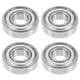 thumbnail image 1 of Roleos de acero de 4 piezas Rojas de acero Rojas de rueda delantera Rojas de vástago de la horquilla para reemplazar, 1 of 6