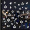 thumbnail image 2 of Pegatina de vidrio estática de copo de nieve navideño, reutilizable, extraíble, 2 of 5