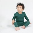thumbnail image 7 of Bellafa Bamboo Viscose Toddler Solid Pajamas Boys Girls Kids Long Sleeve Spring Fall Snug fit Pjs Set 2-piece Sleepwear, 7 of 7