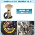 thumbnail image 2 of Unique Bargains 2 Set Car Oil Cooler Fitting Plug Ball Head Adapter M8x1.25 Bolt Brake Fitting Kit with Washers, 2 of 7