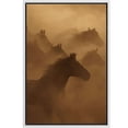 thumbnail image 6 of Framed Canvas Print Horse Running Wall Art Vintage Farmhouse Decorative for Living Room Bedroom - 16"x24" WHITE, 6 of 8