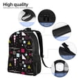 thumbnail image 6 of Wukai Colorful Geometry Travel Laptop Backpack - Waterproof, Anti-Theft, Slim and Sturdy College & Business Backpack, 6 of 7