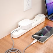 onn 32W Dual USB-C and USB-A Port Wall Charger, Fast Charging, USB-IF Certified, Foldable Plug, White - Compatible with iPhone, Samsung Galaxy, Note, Pixel Devices iPad Pro, More