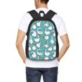 thumbnail image 6 of Vsdgher Cartoon Funny Goose Print Backpack for Women Men School Bookbag with Laptop Compartment for College Work Travel, Simple Fashion Casual Daypack, Fit 15" Laptop, 6 of 8