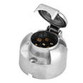 thumbnail image 2 of 7 Pin Car Trailer Socket Plug Adapter For Towing - Durable Aluminum Alloy Connector, Easy Installation - Suitable For European Standard Trailers, 2 of 8