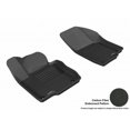 thumbnail image 3 of 3D MAXpider 2012-2019 Fits Volkswagen Passat Kagu 1st Row Black Carbon Fiber Embossed Pattern Floor Mat L1VW05611509, 3 of 3