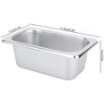 thumbnail image 3 of Bassin à Buffet - Bassin Alimentaire en Acier Inoxydable Assiettes Pots Plateau Porte-Vaisselle Récipient Alimentaire Carré, 3 of 7