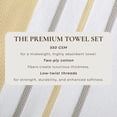 thumbnail image 3 of Luxurious Soft Cotton Decorative 6 Piece Towel Set, Gold / Grey, 3 of 6
