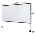 thumbnail image 3 of onn. 120" Portable Indoor/Outdoor 16:9 Projection Screen with Stand, 3 of 7