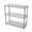 Black, variant on 3 Tier NSF Wire Shelving Unit, 1050 LBS Reinforced Height Adjustable Metal Storage Rack, Garage Storage Shelves - White