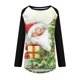 thumbnail image 4 of Blusas Navideñas Para Mujer Blusas de Manga Larga Cuello Redondo Camisa de Jersey Odeerbi ODB184208, 4 of 5