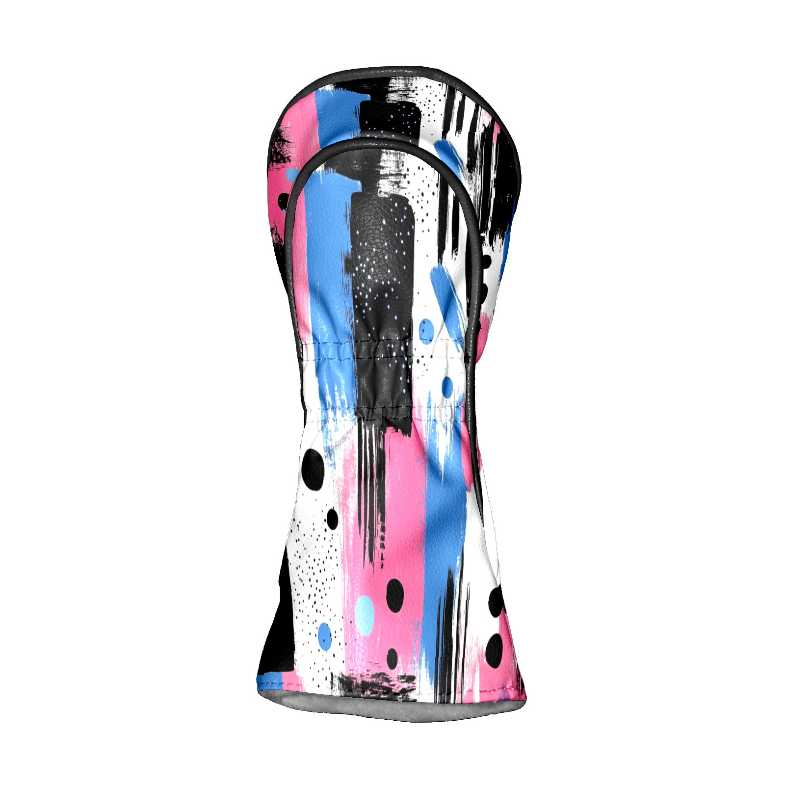 Golf Club Covers PU Leather Waterproof Head Covers for Fairway Woods Hybrids Hand-drawn Graphics