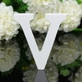 thumbnail image 3 of JeashCHAT Wood Wooden Letters White Alphabet Wedding Birthday Party Home Decorations V, 3 of 3