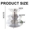 thumbnail image 2 of A set of three-layer solid color round dessert display rack is suitable for parties, weddings and other activities, 2 of 5