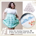 thumbnail image 6 of 10 Pcs Cotton Bra Liners Boob Sweat Pads 3 Layer Rectangle Under Bra Pads Sweat Liners for Women Sweating Supplies(18inch, M White), 6 of 7