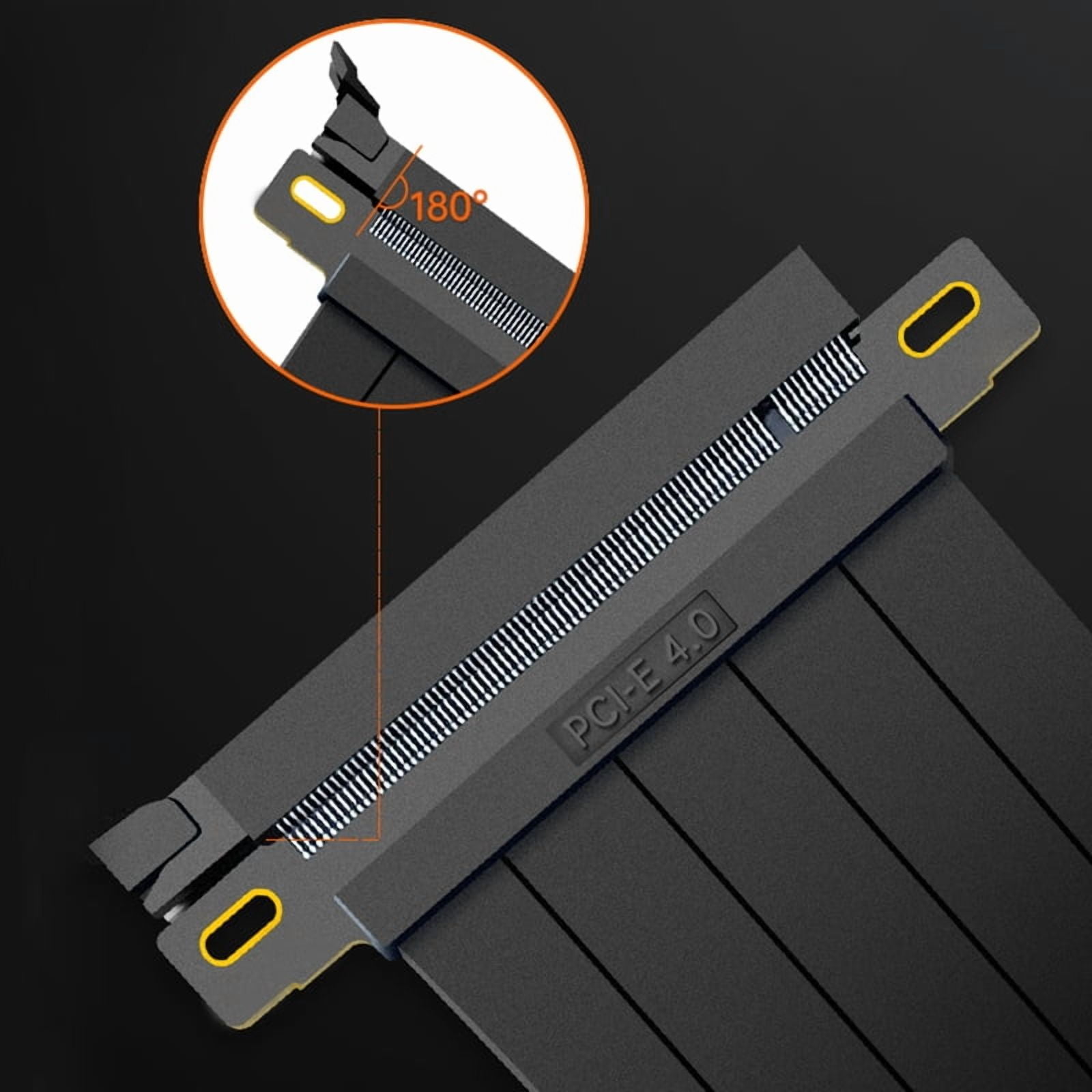 Full Speed PCIE 4.0 X16 Riser Graphics Card Extension Cable Shielded Extender