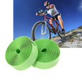 thumbnail image 1 of 2 uds cinta de manillar de corcho para deportes de bicicleta de carretera + enchufe de 2 barras verde, 1 of 6